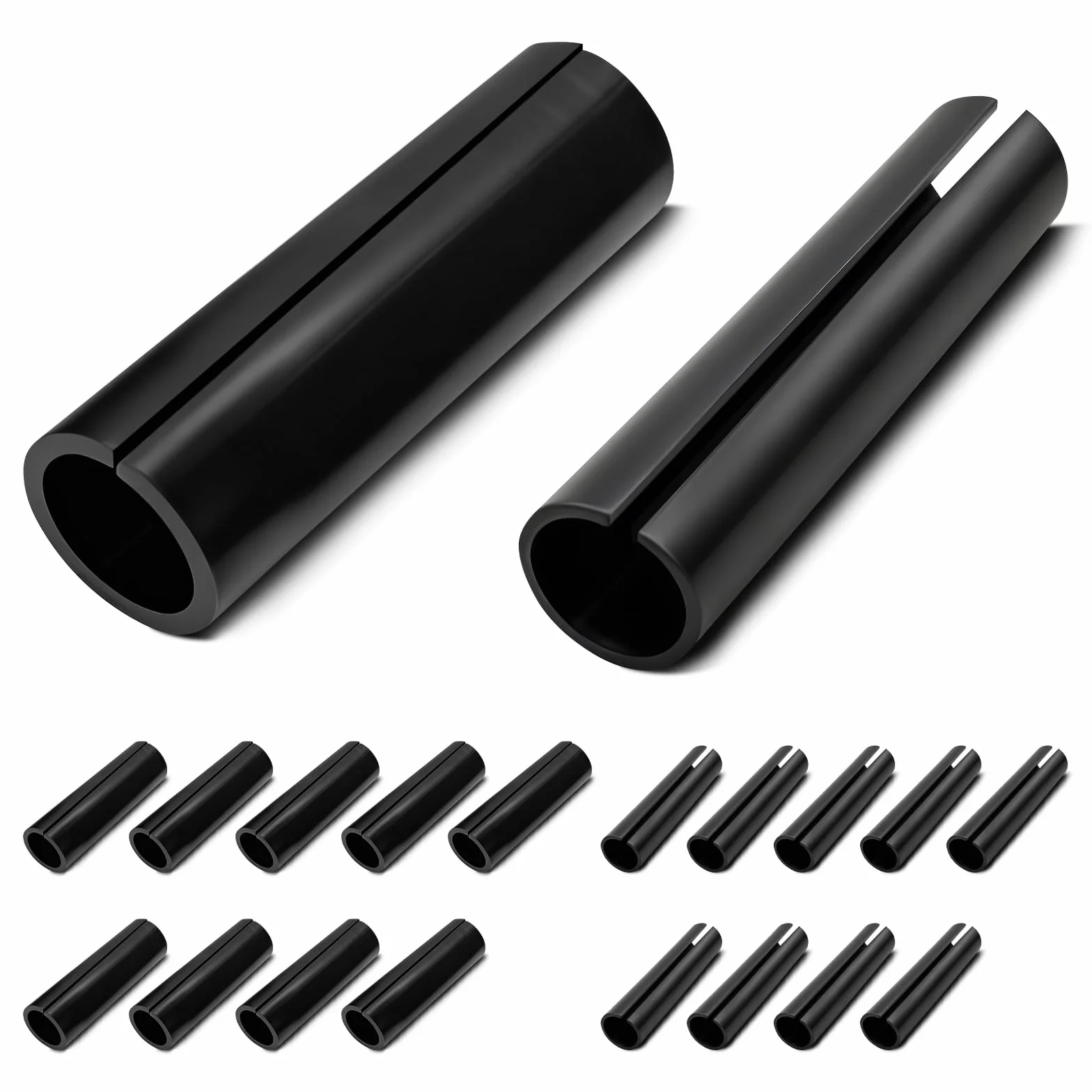 Set di protezione anti-abrasione per portapacchi della bicicletta, protezione del telaio – Protezione contro l'abrasione sul portapacchi rivestito, per ganci di borse da bicicletta Ø10/12 mm, adatto