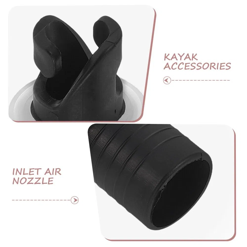 2 Pezzi Adattatore per Pompa SUP Adattatore per Kayak Valvola H-R Adattatore per Tubo Pompa a Pedale per BarcaCompatibile con Kayak Gonfiabile, Gommoni, Tavole Surf