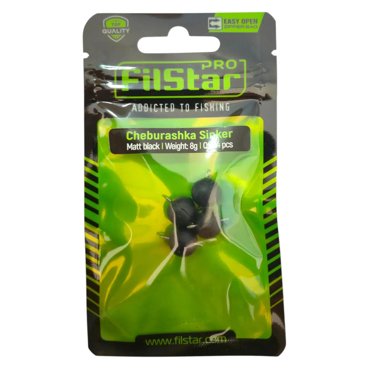 Cheburashka - Set di teste da jig nere opache – Drop Shot piombo per offset gancio con penna – Piombo da pesca Dropshot – Palline al piombo – Pesi – Fishing Jig Sport Set – Accessori da