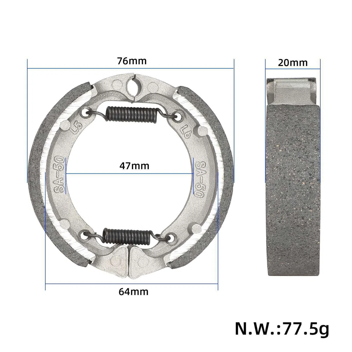 Pastiglie Freni a Tamburo per Segway Max G30 G30D Blocchi di Freni per Scooter Elettrici Pastiglie Cilindriche Accessori per Monopattini Pezzi di Ricambio