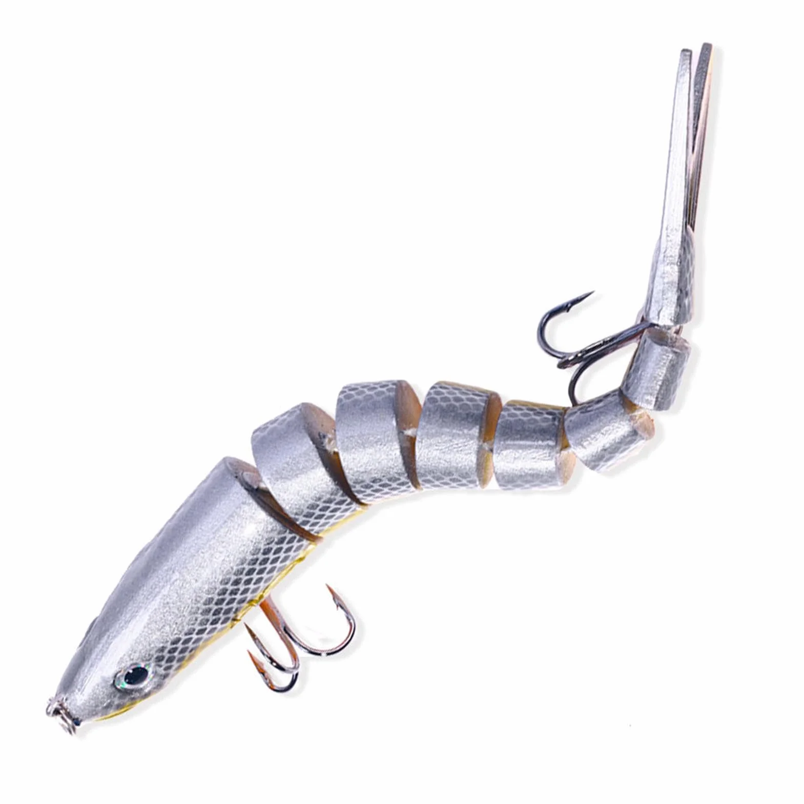 Swimbait Snodati Multipli 8 Sezioni per Pesca Spigola Acqua Salata