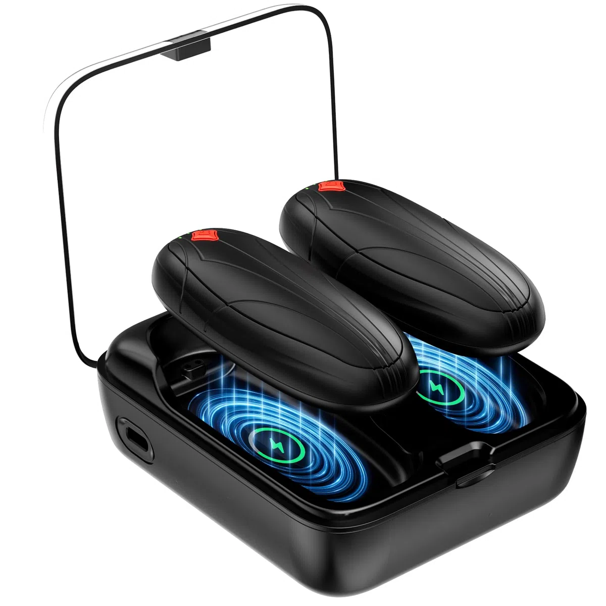 Scaldamani Ricaricabile 2 Confezione con Ricarica Custodia, 14000Mah Scalda Mani Portatile Elettrico, Scaldamani Usb Riutilizzabile, Durata, Regali di Natale per Campeggio All'aperto, Caccia