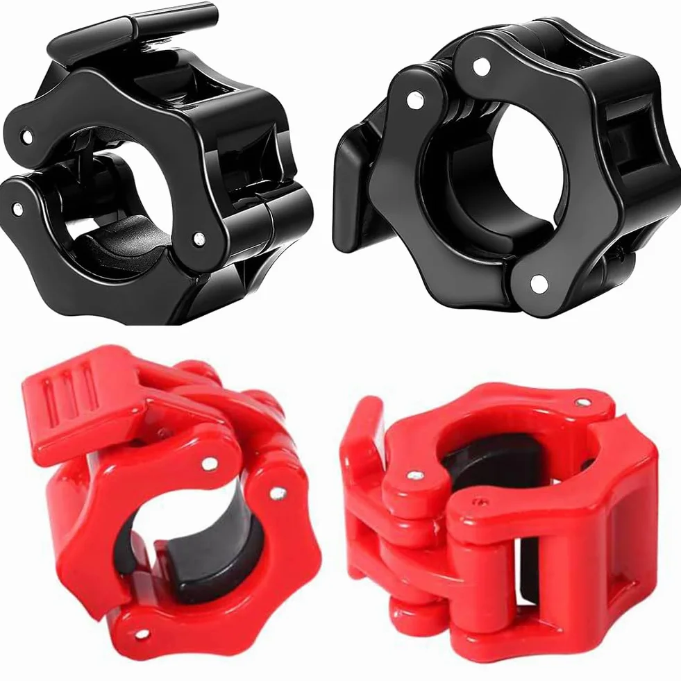 Butyeak Morsetti per Bilanciere, Collari Bilancieri 28mm, Ferma Pesi Bilanciere, Barbell Clamps, Chiusure per Manubri, Collare da Bilancieri per La Sollevamento Pesi Formazione Trasversale Fitness