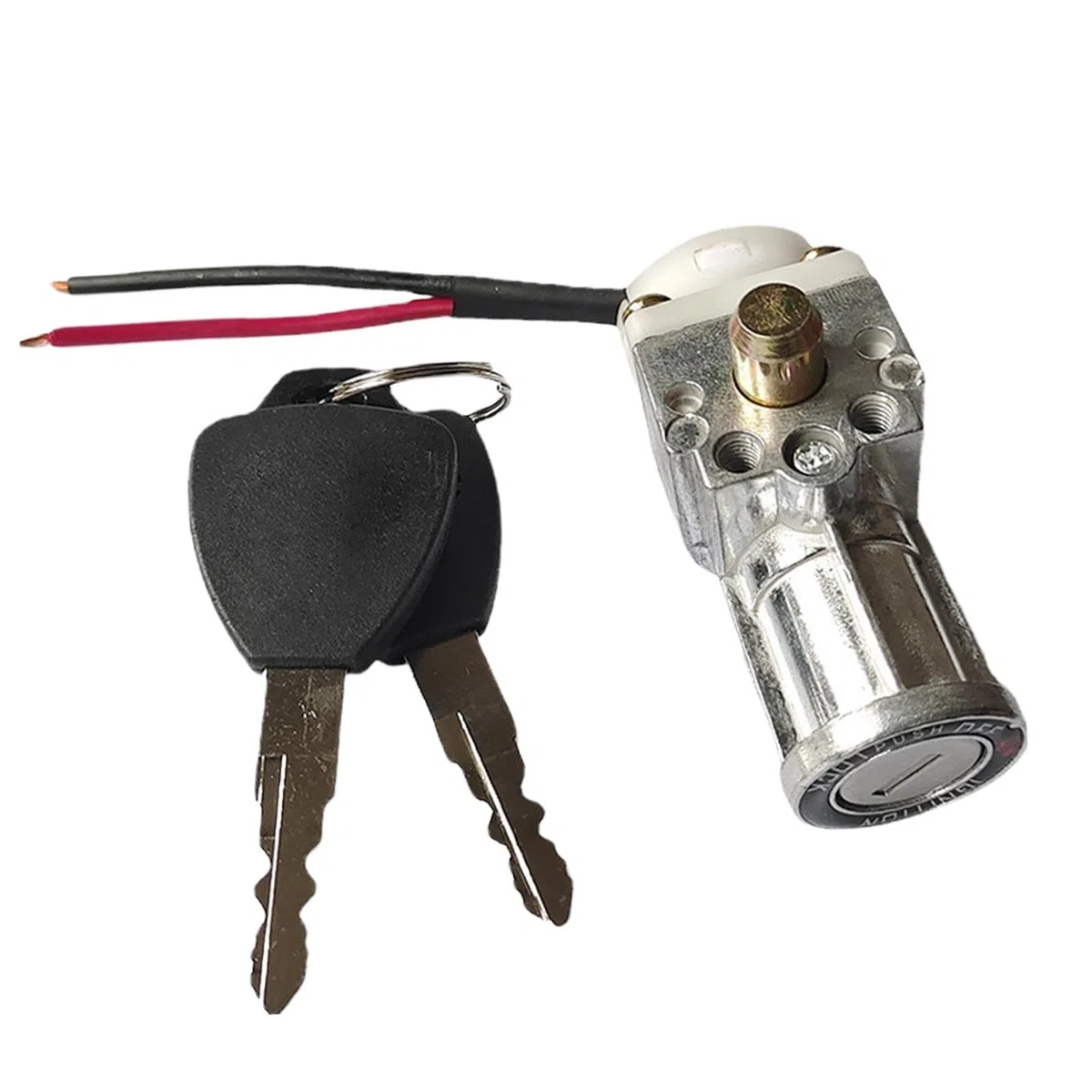 rockible Serratura a Cilindro della Batteria, Blocco Dell'accensione, Accessori per Batterie da 2,7 Pollici, Blocco di Sicurezza Impermeabile per Elet
