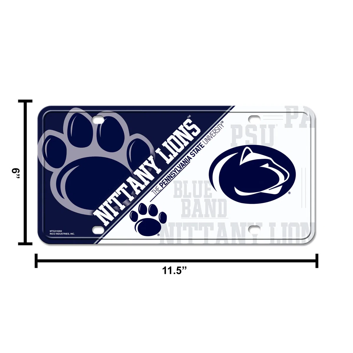 Rico Industries NFL Liv Metal License Plate Tag