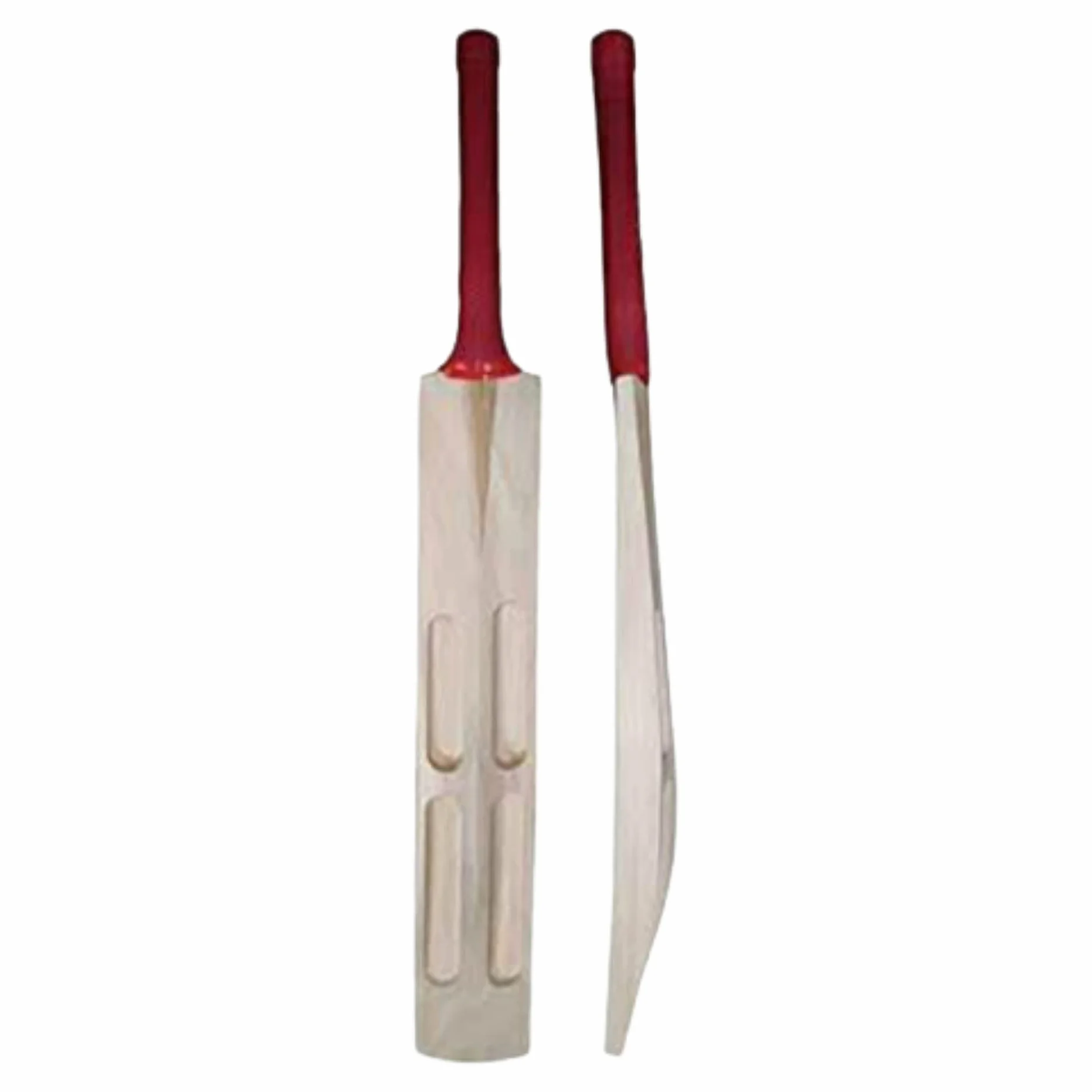 Mazza da cricket in legno di salice popolare per tennis, palla di gomma (numero 6, design paletto)