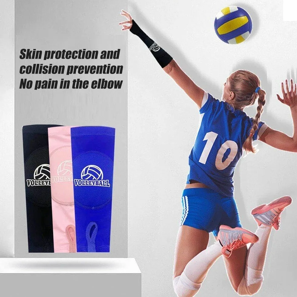 1 Paio di Protezioni per Le Braccia Pallavolo con Imbottitura Protettiva E Foro per Il Pollice Accessori per Protezione 'avambraccio Maniche per Avambraccio Sportive per Il Golf