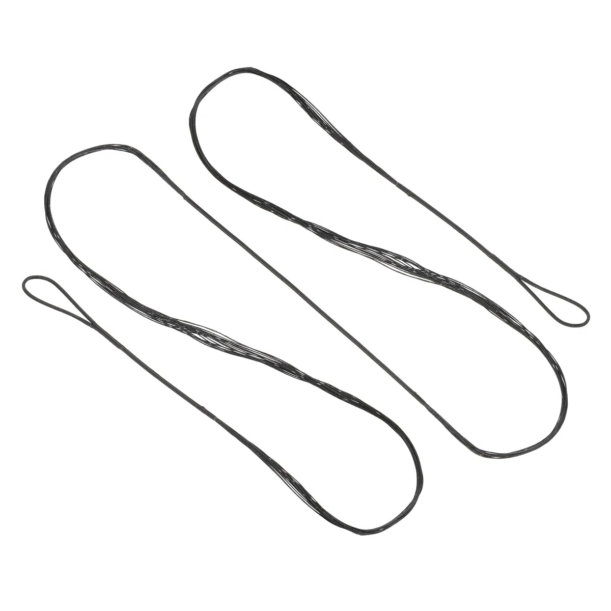 PATIKIL Corda per Arco Ricurvo, Corde Tiro Arco Sostituzione 14 Fili Corda Arco Lungo per Attrezzatura Tiro Arco Universale, Nero Amo 68"(Effettivo 64")
