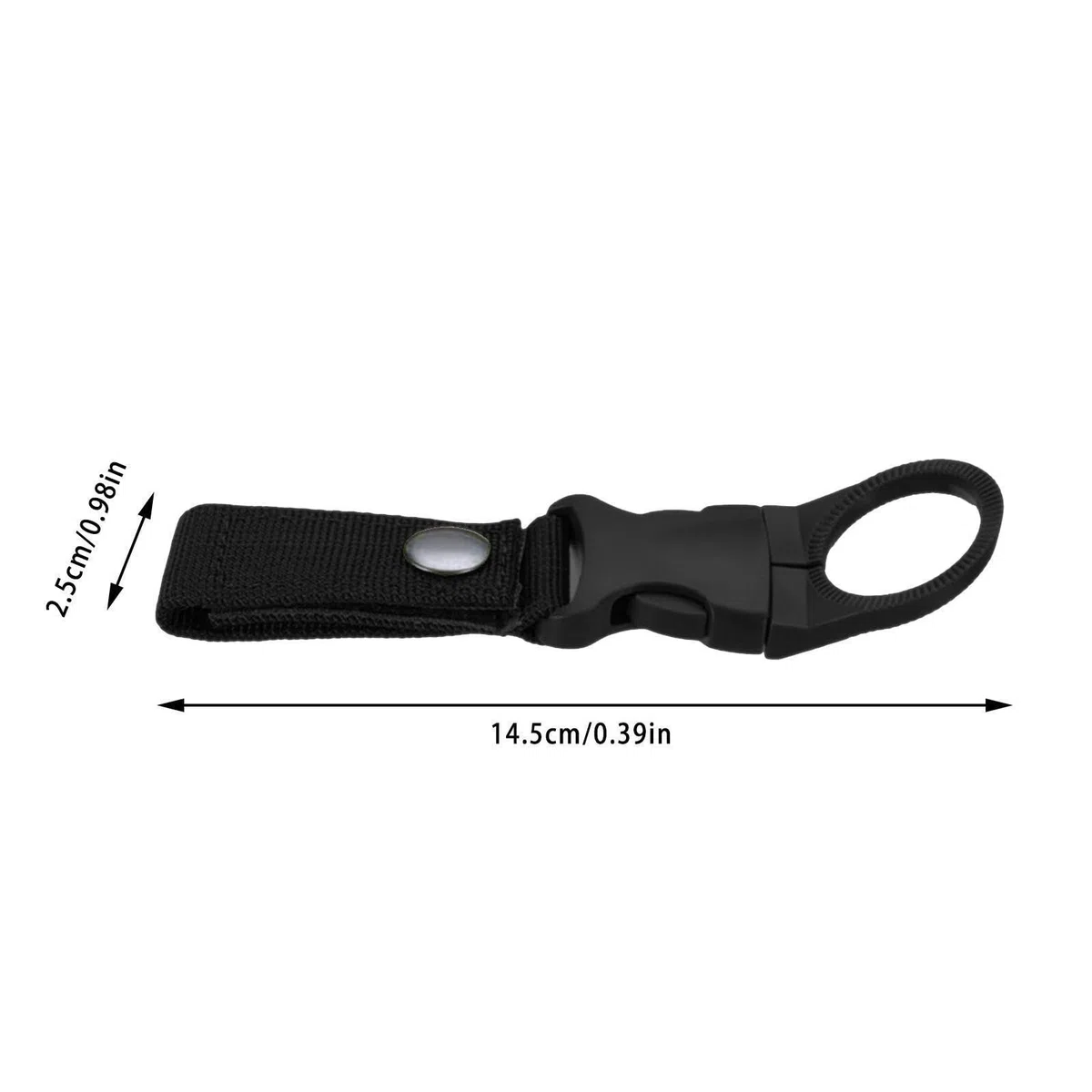 Generico Gancio Bottiglia - Fibbia Appesa | Supporto Portatile Borraccia | Anello Porta Bevande per Zaino, Cintura, Sacca da Golf, Moto, Silicone Resistente, Trekking E Campeggio, Moschettone Incluso
