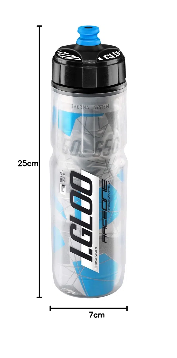 Raceone - Borraccia Termica Igloo 650 CC Bike MTB/Gravel/Trekking - 100% Made in Italy