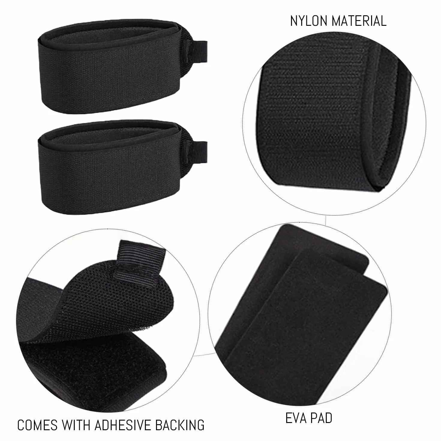 Cinghie da Sci da 8 Pezzi, Strumenti per Attacchi da Snowboard, Cinghie in Nylon, Cinghie Elastiche, Cinghie Regolabili