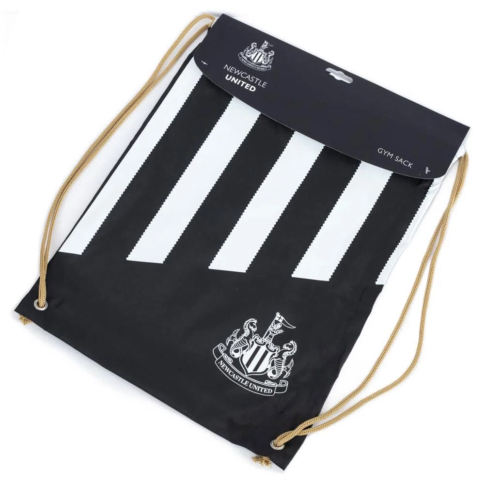 Hy-Pro Newcastle Gym Sack-Stripe, Sacca da Palestra Unisex-Adulto, Nero e Bianco, Taglia Unica
