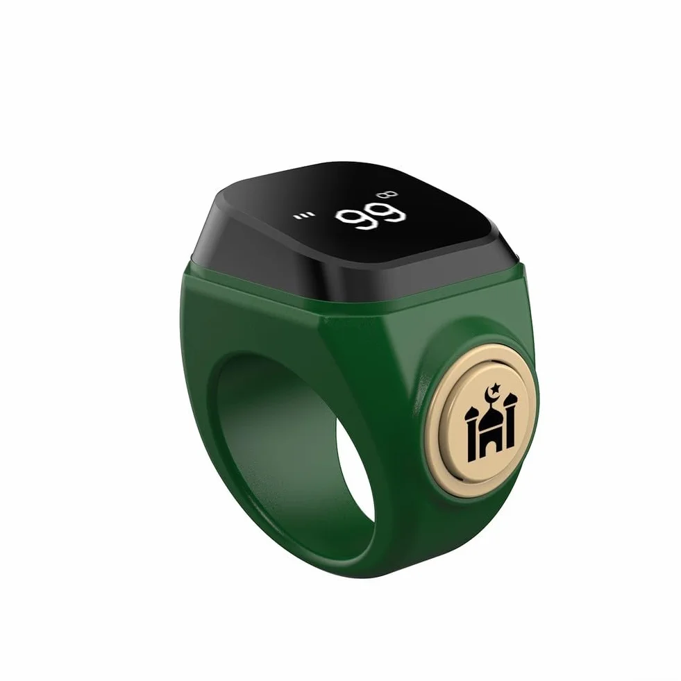 Smart Anello contatore Tasbih ricaricabile 18 mm 20 mm 22 mm impermeabile Zikr 99999 preghiera musulmano