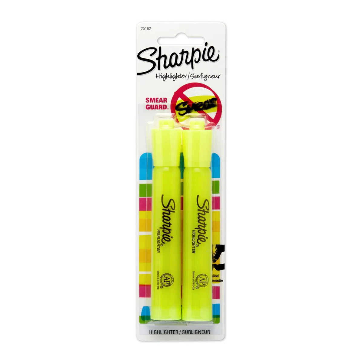Sharpie - Tank Highlighter, Chisel Point, 2/PK, Yellow, Sold as 1 Package, SAN25162PP