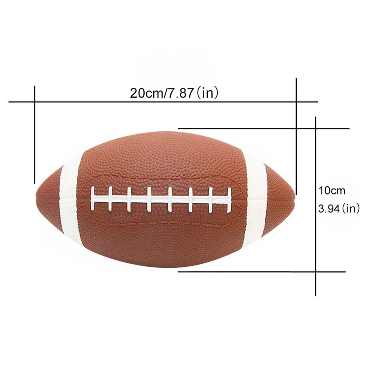 Generico Football americano, pallone da calcio in gommas, palloni per tutte le stagioni con presa migliorata per giochi e allenamenti in giardino, regalo per bambini