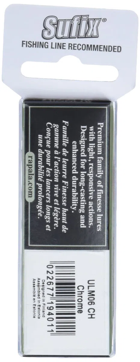 Rapala Ultra Light Minnow Wobbler affondante CH cromato