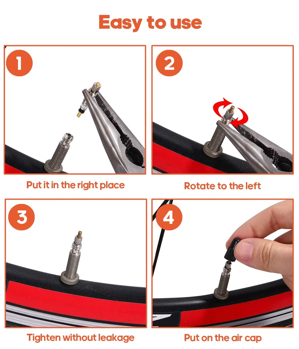 15 Pezzi Valvola Nucleo Valvole Presta Valvole Universale Nucleo Valvola Pneumatico per Tubeless Road Bike(26 * 5mm)