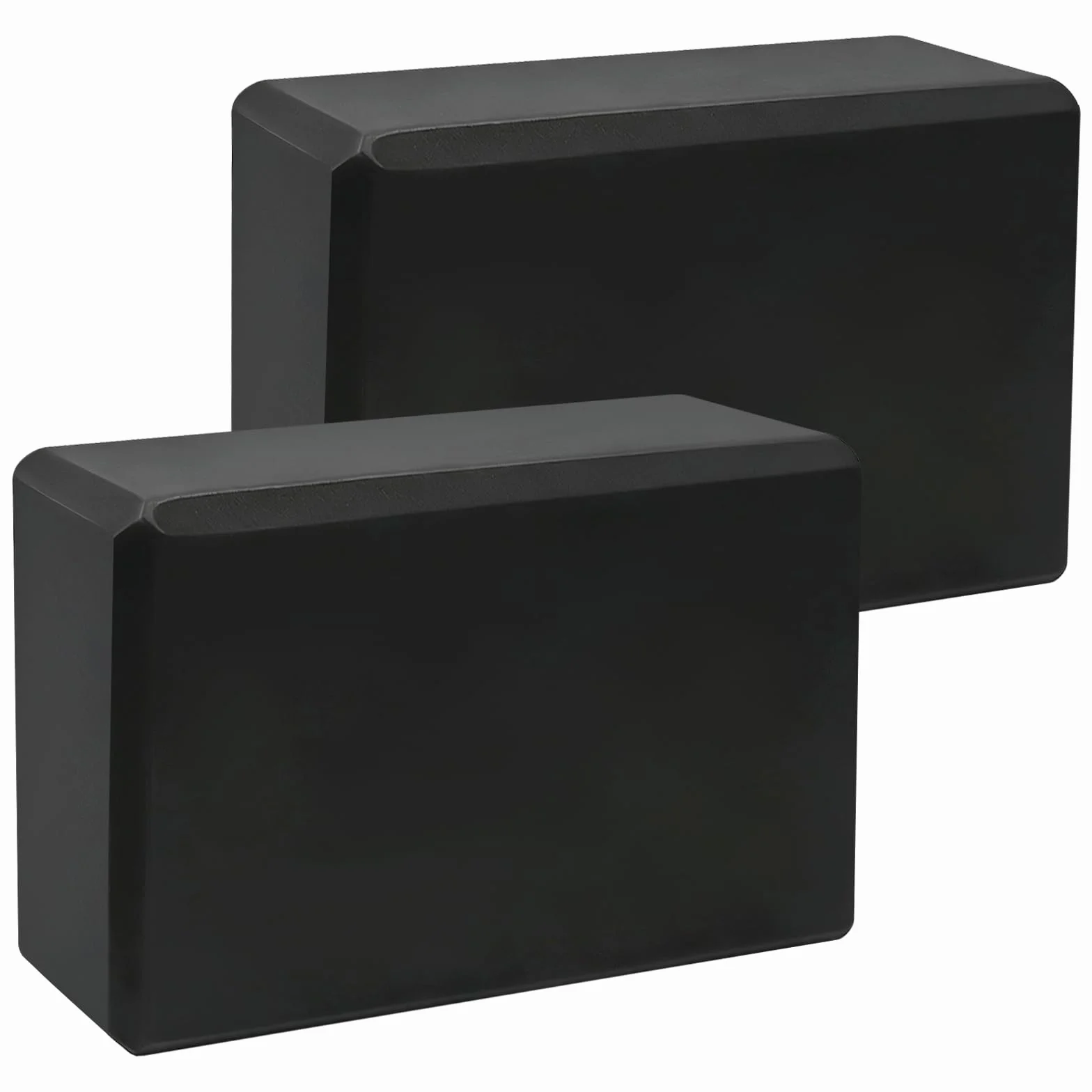 Set di 2 blocchi da yoga in schiuma EVA ad alta densità, antiscivolo, leggeri, per pilates, meditazione e stretching profondo, accessori per palestra e fitness
