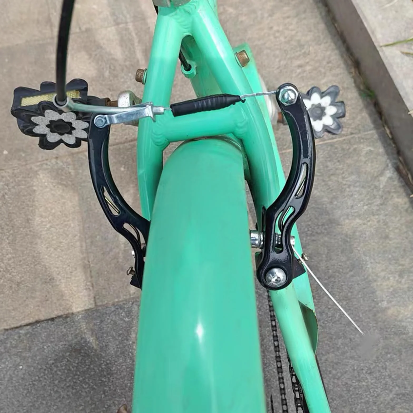 Giantree Tubo guida per cavi per freno a V, 4 pezzi, tubo guida cavi per freno e tappi terminali, accessori per tubo del freno per bicicletta con stivali in gomma, per mountain bike e bici da strada