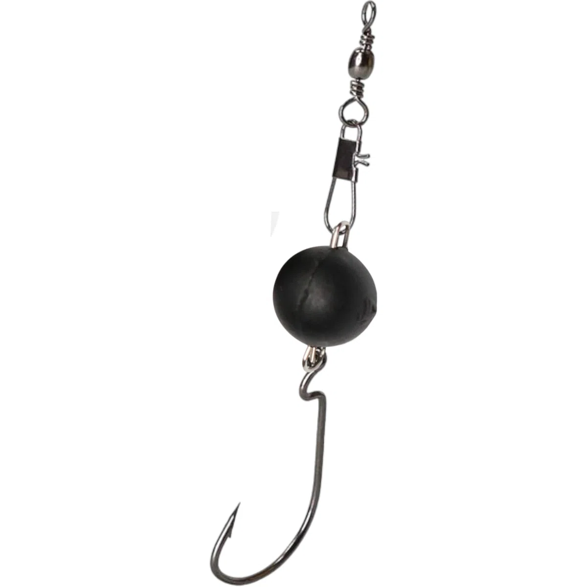 Cheburashka - Set di teste da jig nere opache – Drop Shot piombo per offset gancio con penna – Piombo da pesca Dropshot – Palline al piombo – Pesi – Fishing Jig Sport Set – Accessori da