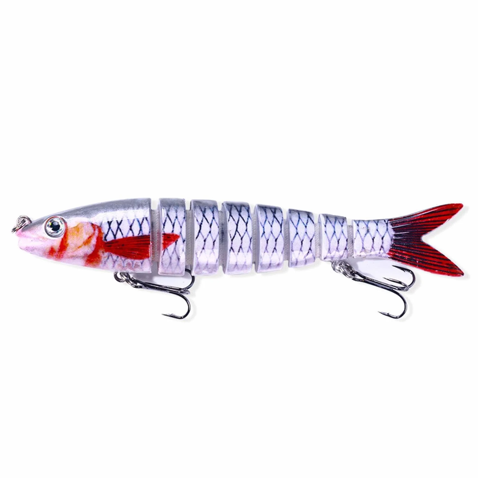 Swimbait Snodati Multipli 8 Sezioni per Pesca Spigola Acqua Salata