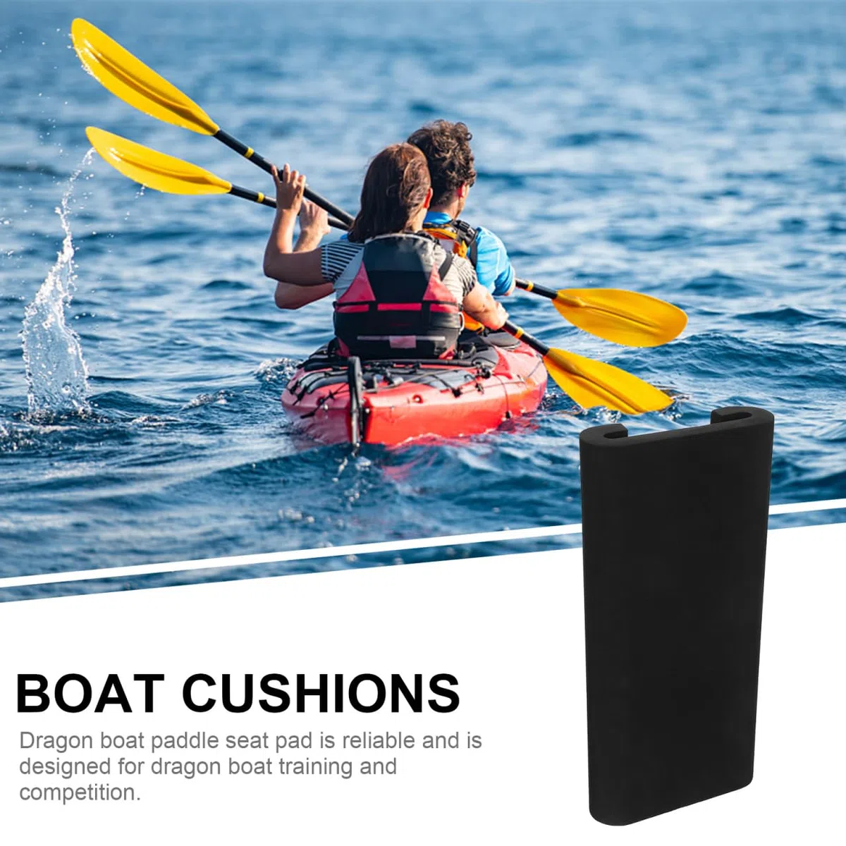 drago barca paddle cuscino cuscino barca aquilone cuscino selle supporto sedile barca barca drago attrezzatura sella marina nero macchina Eva