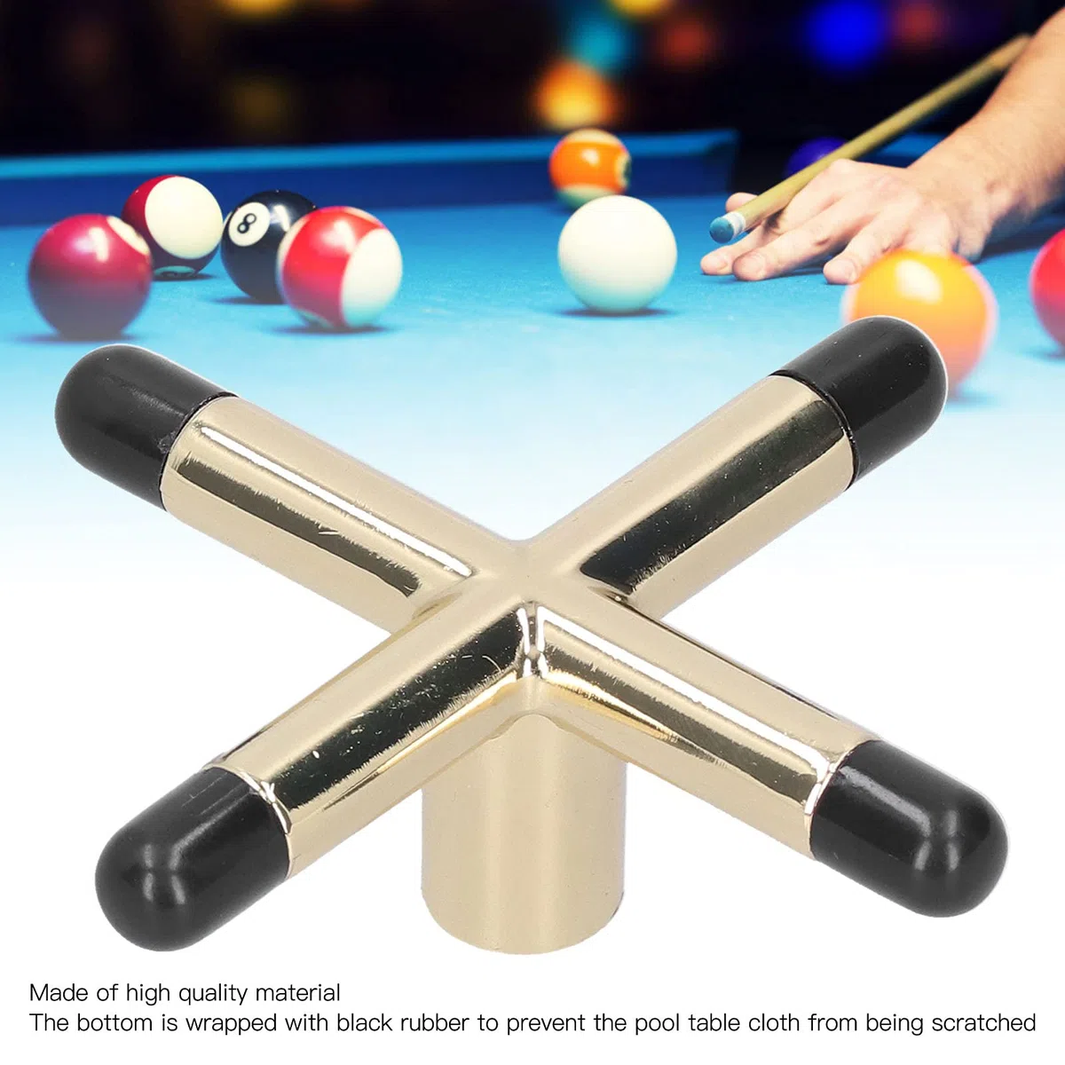 VGEBY Poggiapiedi per Stecca, Smart Snooker Poggiapiedi Antiscivolo Biliardo Snooker Stecca da Biliardo Testa a Ponte per utenti Dilettanti e Professionisti