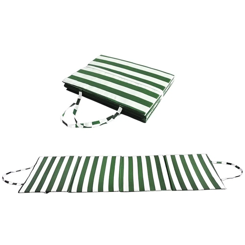 Virsus Stuoia Pieghevole da Spiaggia 488, misura 50x160 cm, Cuscino Materassino, Imbottitura in schiuma morbida, Lettino con Manici per Mare, Campeggio, Picnic, Giardino