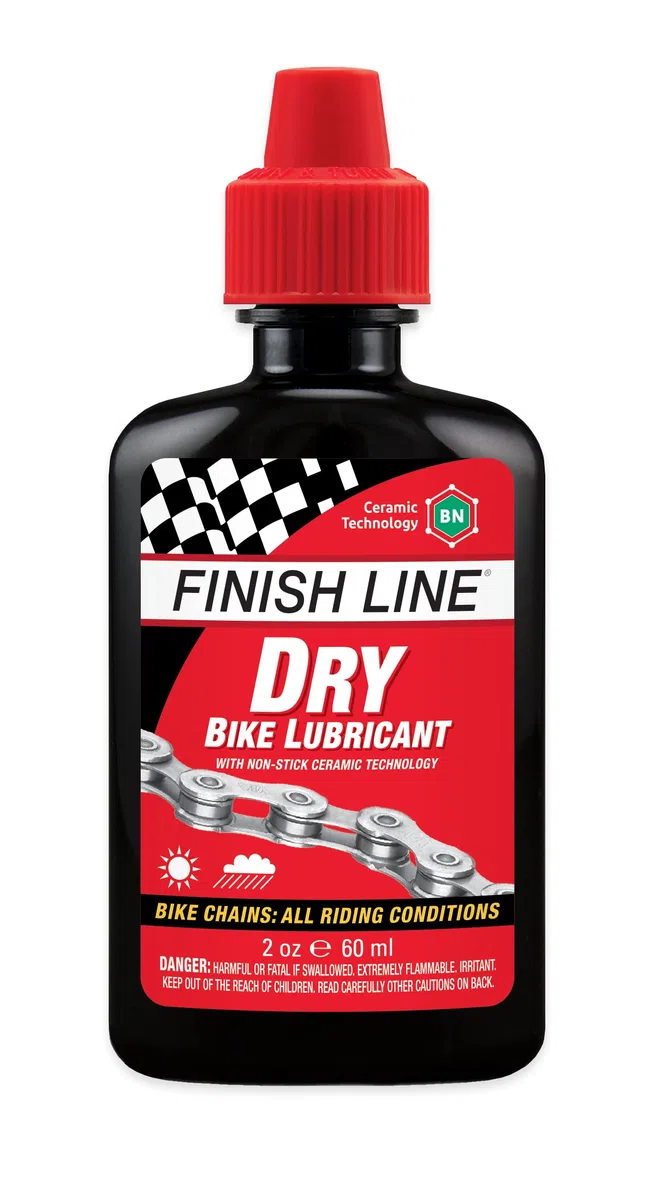 FINISH LINE Lubrificante al Teflon secco per catena della bicicletta, 60 ml