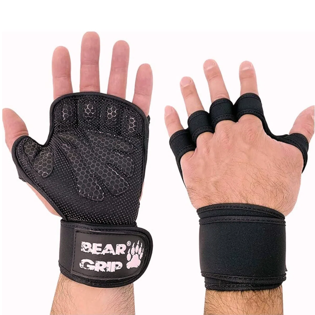 BEAR GRIP Guanti da allenamento, protezione extra per il palmo della mano, per crossfit, bodybuilding, calisthenics, powerlifting, per uomini e donne
