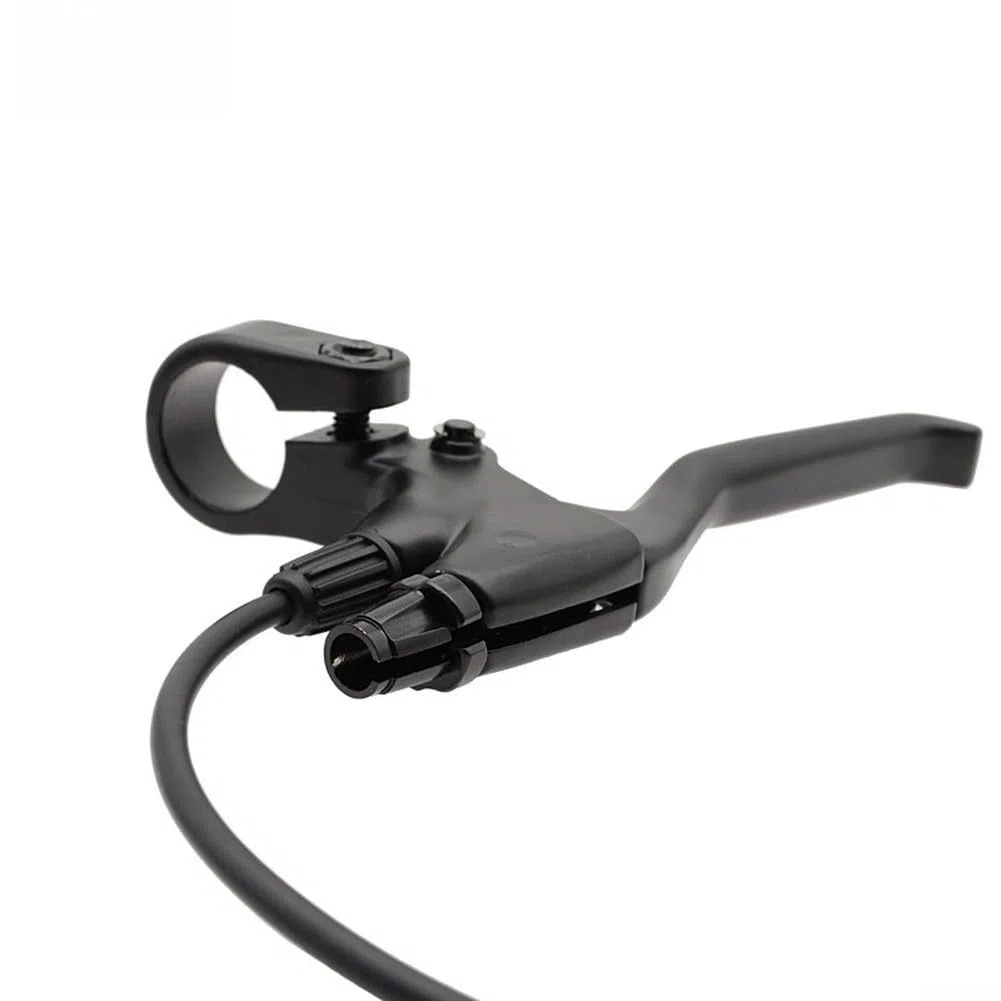 Leve del freno per bici elettrica con Power Cut Off, sensori di sicurezza in lega di alluminio, connettore maschio a 2 pin per manubrio da 22 mm, nero