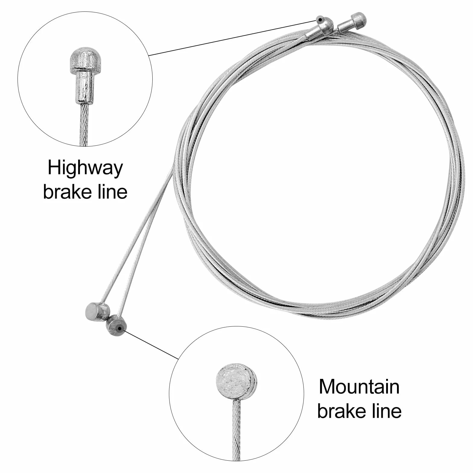 Set di cavi freno per bicicletta Gemtte, 2 set di Bowdenzug universali per bicicletta e cavo del cambio, set di cavi freno per bicicletta con 2 V-Bremskrümmer (90 gradi) per mountain bike, bici da