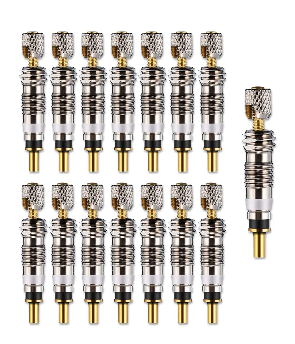 15 Pezzi Valvola Nucleo Valvole Presta Valvole Universale Nucleo Valvola Pneumatico per Tubeless Road Bike(26 * 5mm)