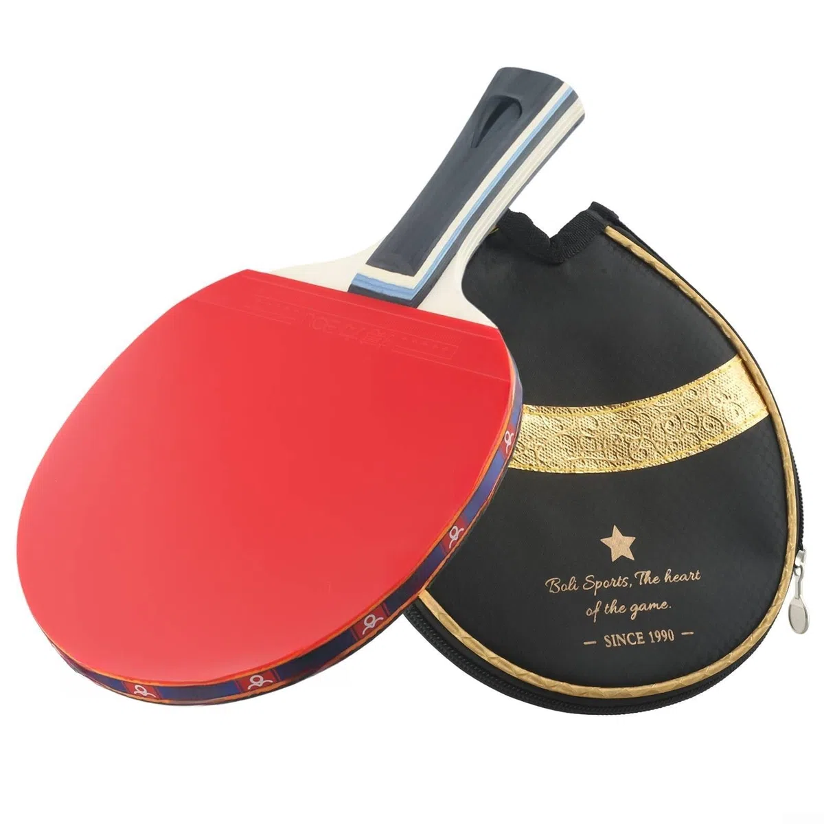 Racchetta da ping pong a 7 strati in legno con manico lungo per racchetta da ping pong per giocare a tutto tondo stile offensivo tipo di attacco con stabilità difensiva