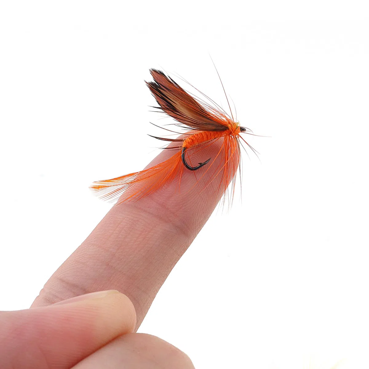 12 esche a forma di farfalla, realizzate a mano, per spigola, panfish, trota, salmone