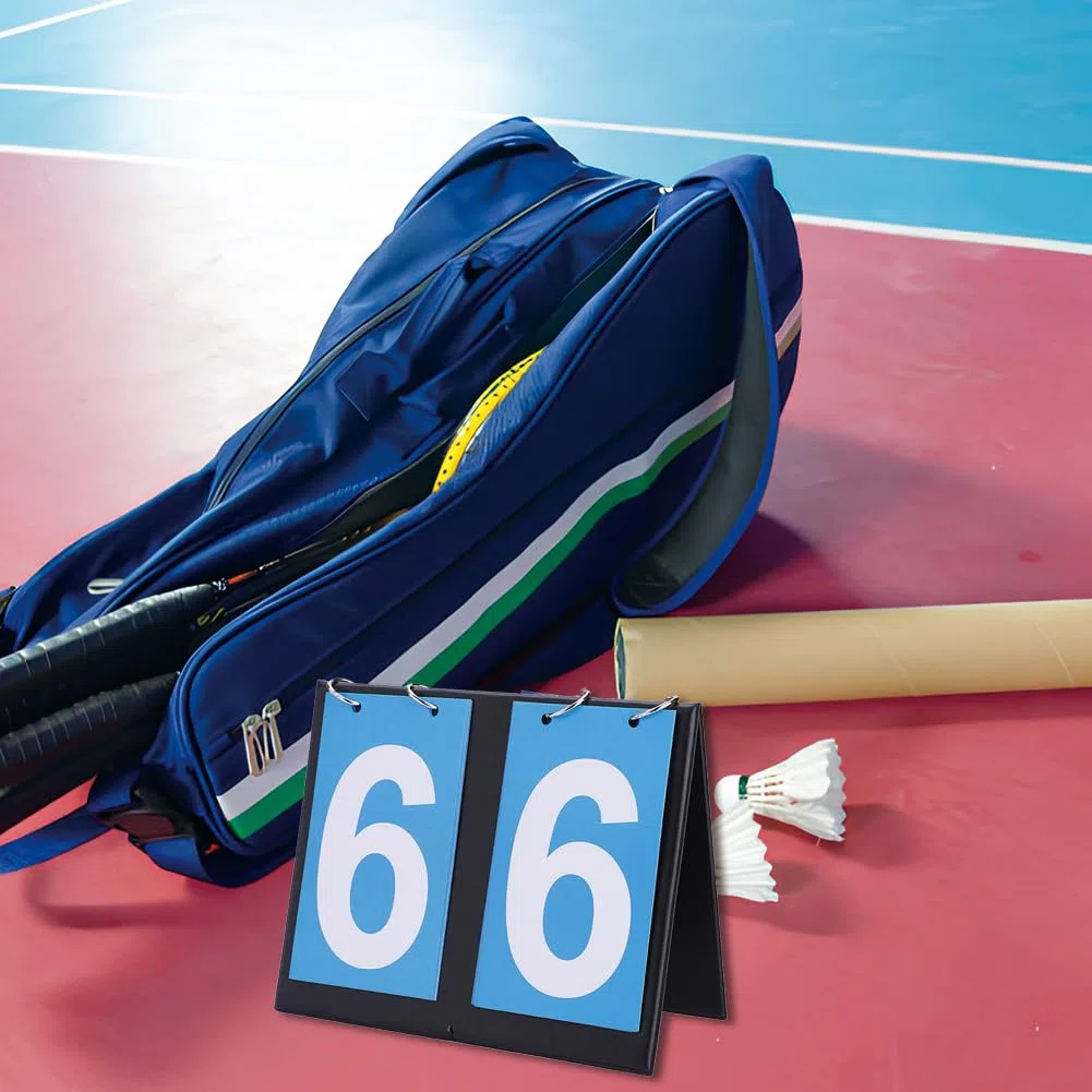 Tabellone Segnapunti Sportivo, Tabellone Segnapunti Desktop Portatile Flip Tabellone Basket Tabellone Segnapunti Multifunzionale Adatto per Ping Pong Sandpit Calcio Competizioni Outdoor