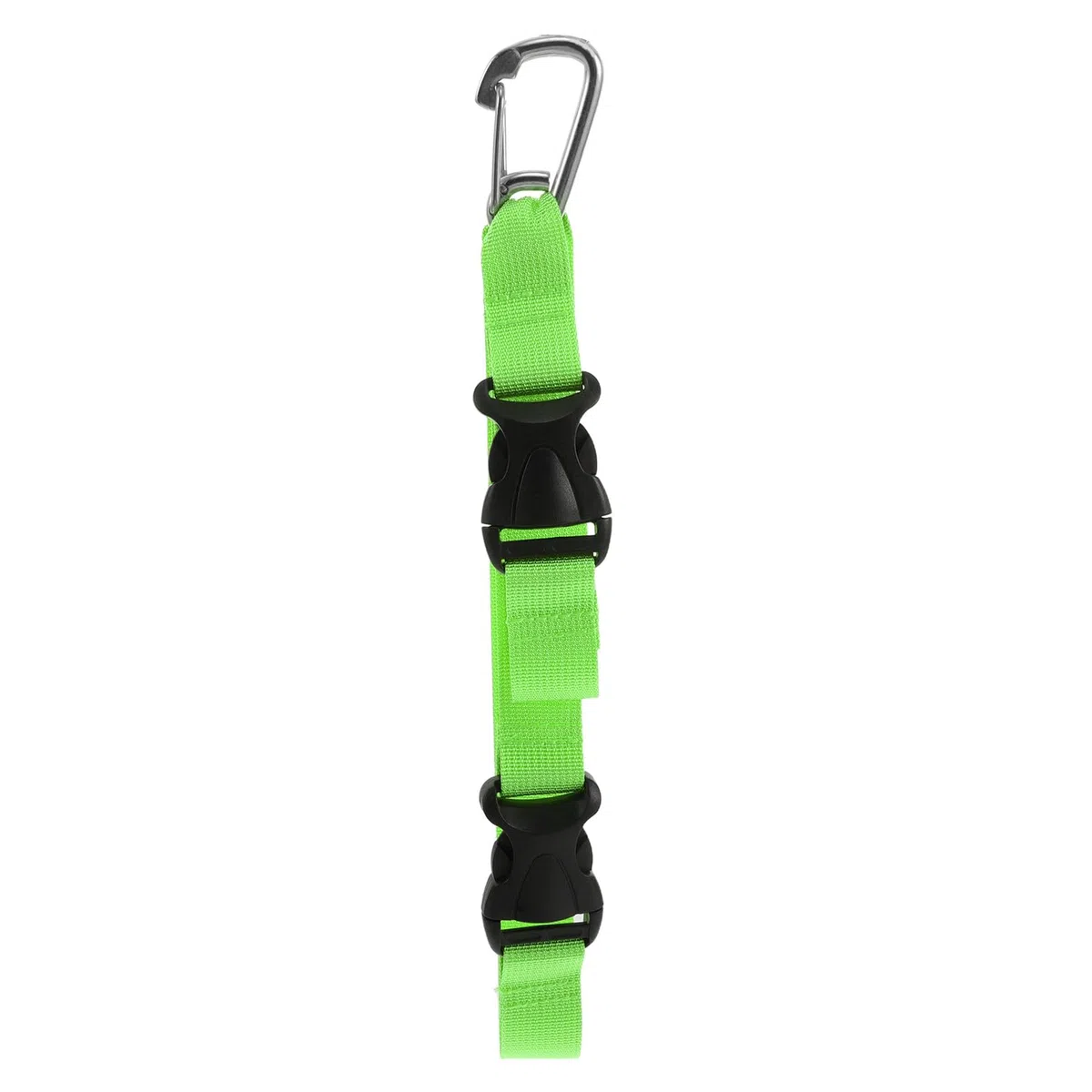 Clip Porta Pinne Subacquee con Cordino Verde a Sgancio Rapido, Cinghia Regolabile per Attrezzatura Immersione, Accessorio Compatibile per Maschera e Pinne, per Sport Acquatici