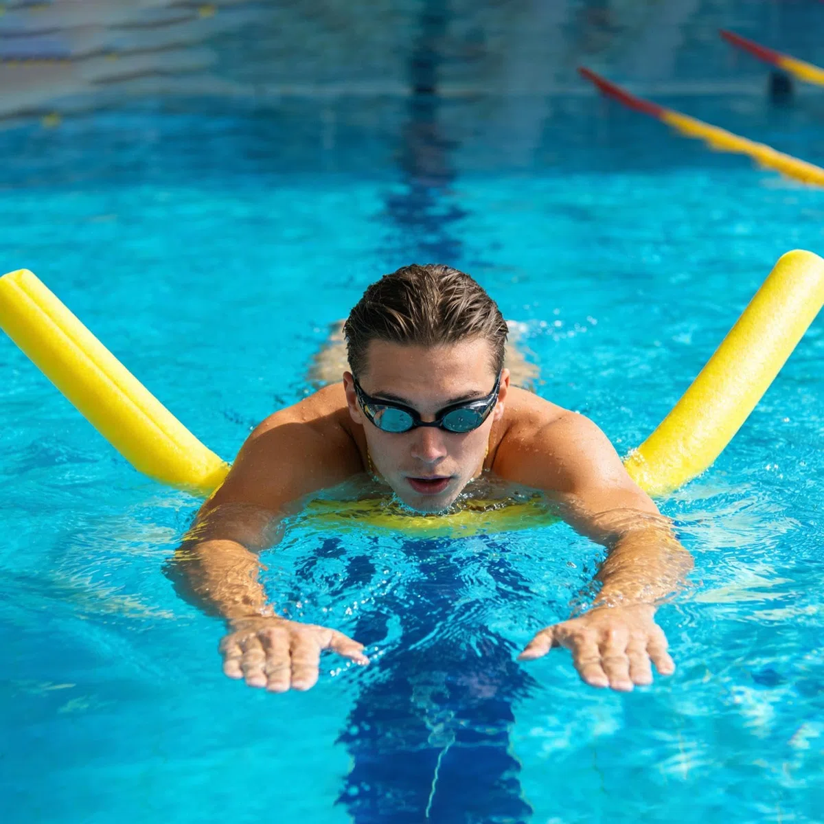Tubo Piscina Schiuma Galleggiante, Bastone Galleggiante Leggero Cavo 6cm, Morbido E Delicato a-iuto Galleggiamento Per Bambini Adulti, a-ccessori Piscina a-rcobaleno Per Mare Lago Festa Giardino