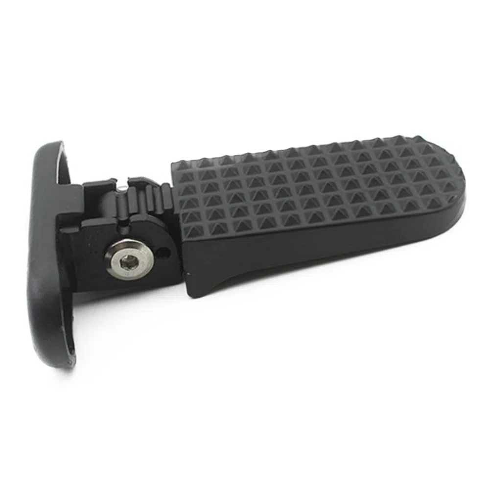 Pioli per bici in lega di alluminio per scooter elettrico, pedali antiscivolo con design pieghevole, 78 x 75 mm, compatibili con E-for Bike e veicoli mobili, nero