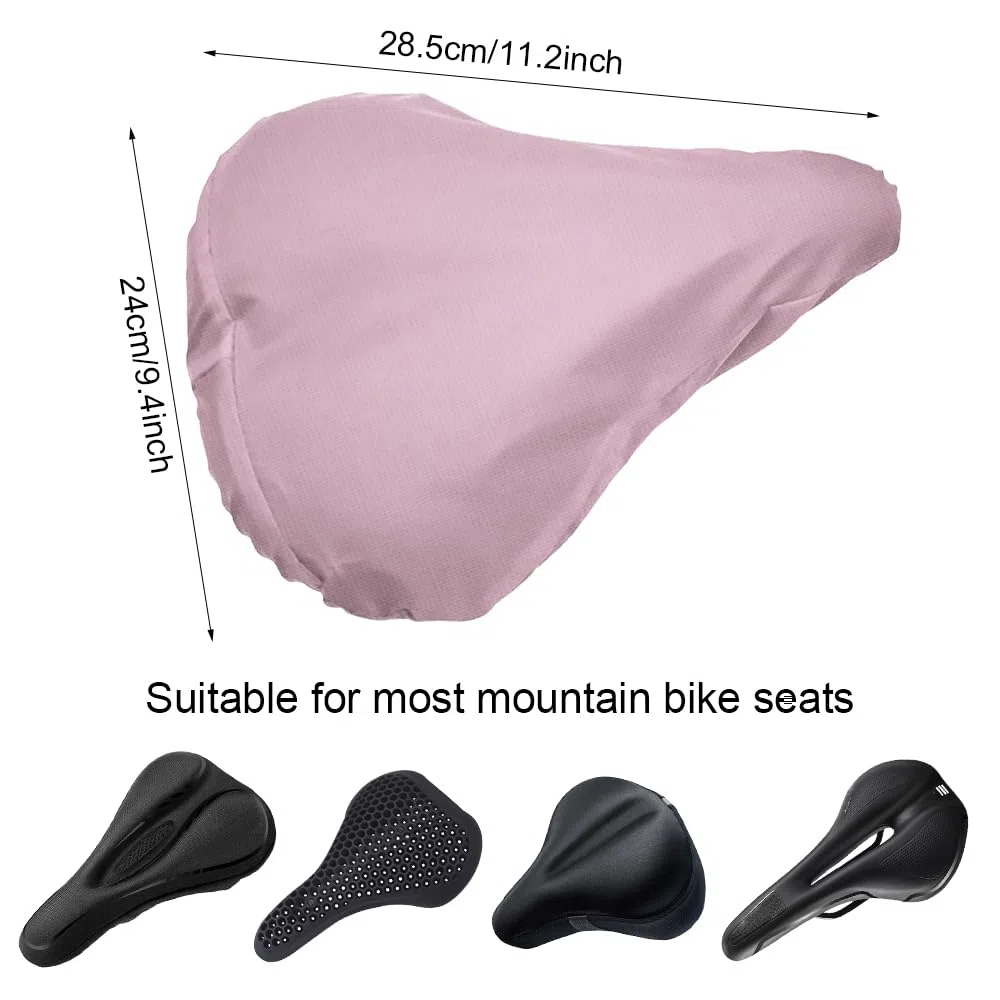 Copri Sella Bici 28x24 cm,Coprisella Bici Impermeabile,Cover per Sella Bici,Antipioggia Copri Sellini per Bicicletta,Coprisella Bici Idrorepellente, Coprisella in PVC per Qualsiasi Tipo di Bicicletta