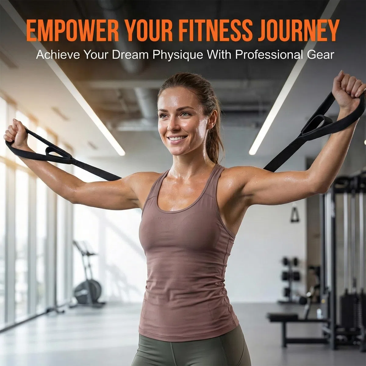 Trizepsseil,Trizepsseil Kabelbefestigung,Trizeps-Pull-Down-Seil für Push-Downs, Crunches, Facepulls für Professionelles Fitnessstudio Schwarz