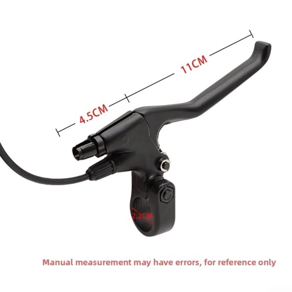 Leve del freno per bici elettrica con Power Cut Off, sensori di sicurezza in lega di alluminio, connettore maschio a 2 pin per manubrio da 22 mm, nero
