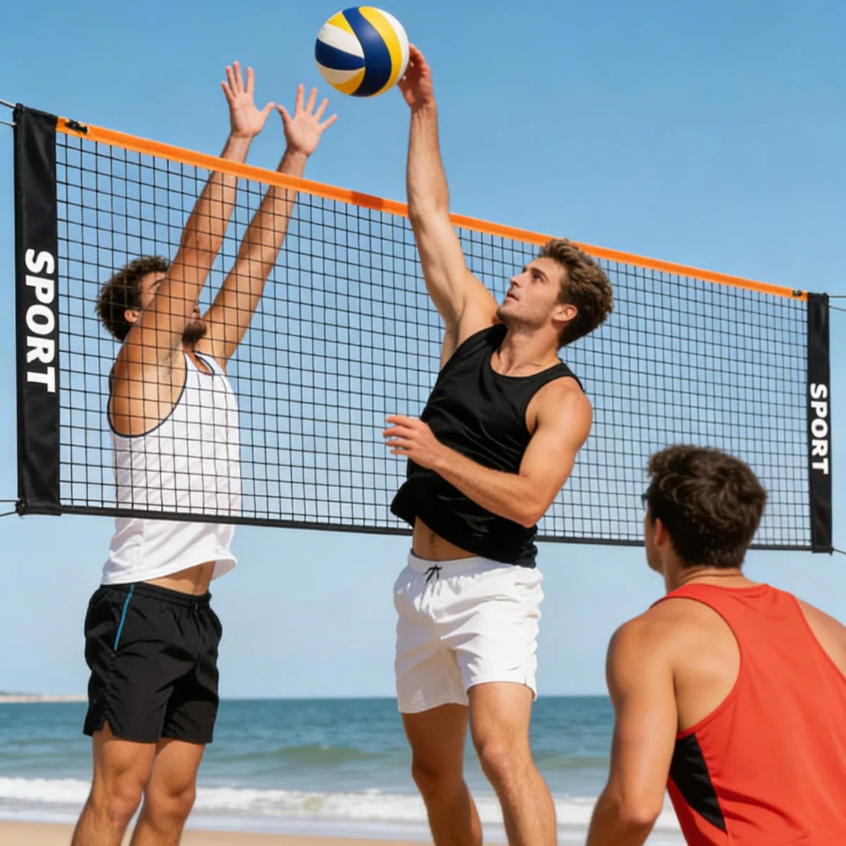 Rete da Badminton | Facile montaggio, attrezzatura pieghevole - Rete da giardino per badminton, pickleball,per famiglia, bambini, adulti, sport in spiaggia, campo, giochi,