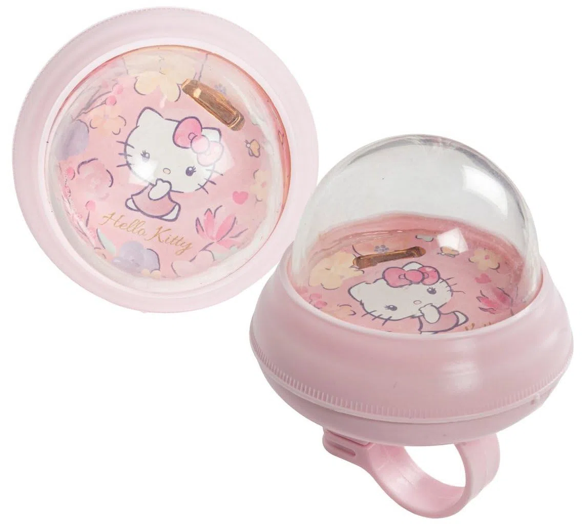 Hello Kitty Campanello Squeeze Per Bicicletta Bambini - Campanello Bici Con Personaggio 3D In Gomma Morbida, Suono Forte, Facile Da Installare Su Manubrio