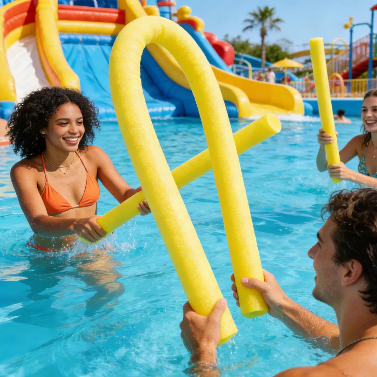 Tubo Piscina Schiuma Galleggiante, Bastone Galleggiante Leggero Cavo 6cm, Morbido E Delicato a-iuto Galleggiamento Per Bambini Adulti, a-ccessori Piscina a-rcobaleno Per Mare Lago Festa Giardino